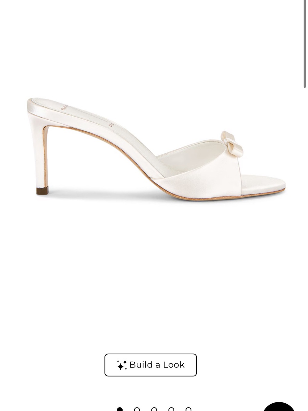 Black Suede Studio Albie Sandal in Coconut Satin - 41